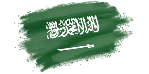 Saudi Arabia flag artwork