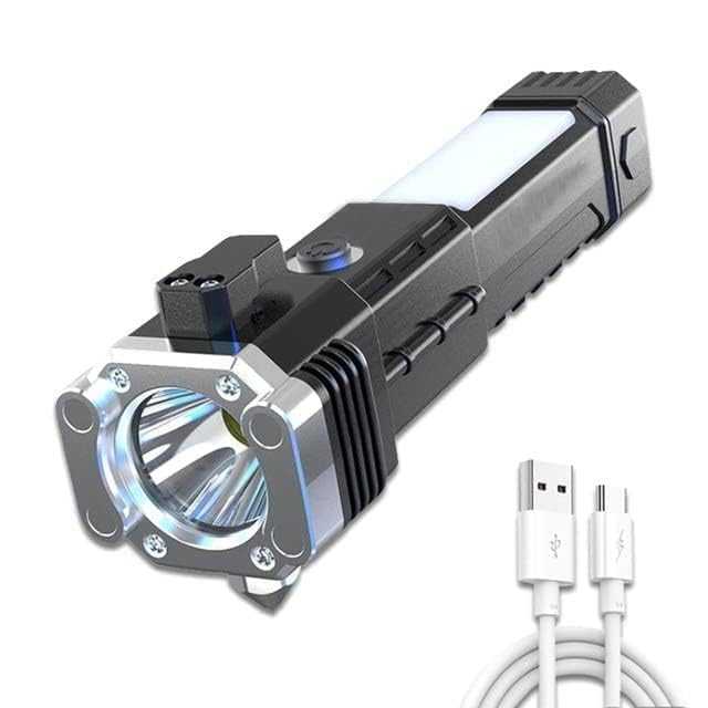 Britspear 8-in-1 LED 3W Torch Light Rechargeable Flashlight