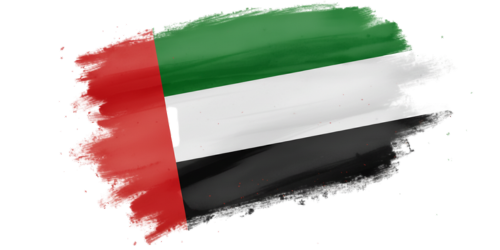 United Arab Emirates flag artwork