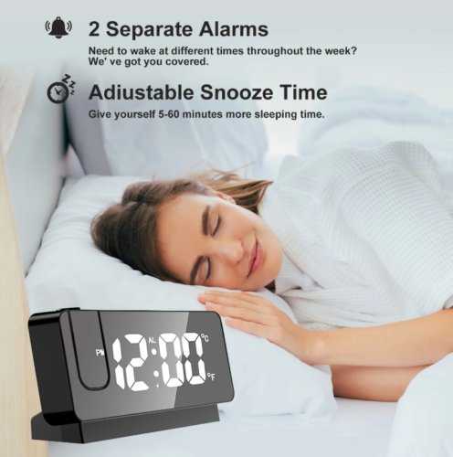 Multi-Functional LED Digital Projector Clock